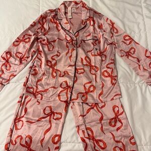 Victoria’s Secret Satin Bow PJ Set, New with Tags, Size XS